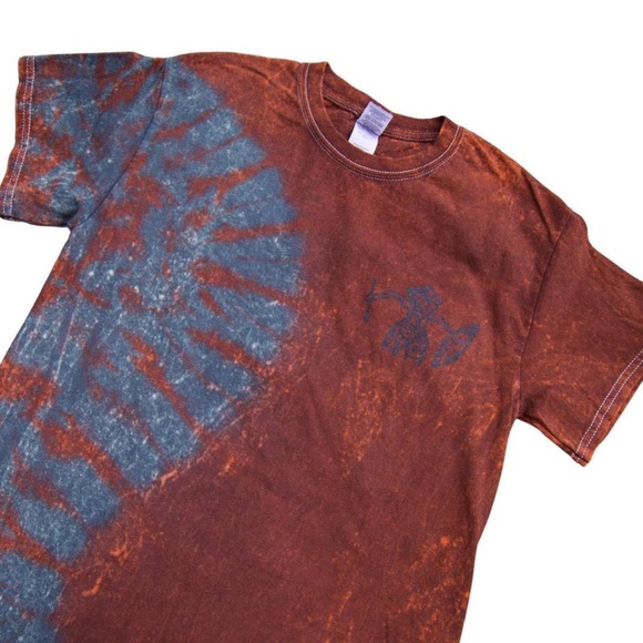Brown & Gray Cascade TIE DYE T-Shirt - Picture 3 of 9